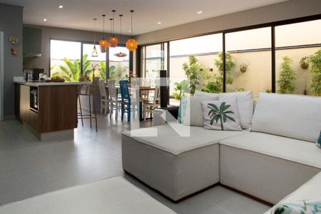 Sala de casa de condomínio para alugar com 3 quartos, 220m² em Jardim Ermida I, Jundiaí