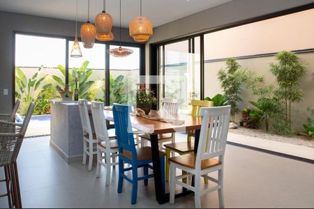 Sala de Jantar de casa de condomínio para alugar com 3 quartos, 220m² em Jardim Ermida I, Jundiaí