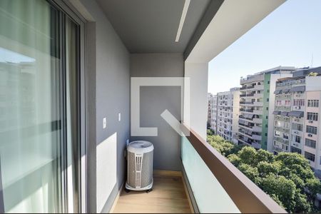 Varanda do Sala/Quarto de apartamento à venda com 1 quarto, 42m² em Maracanã, Rio de Janeiro