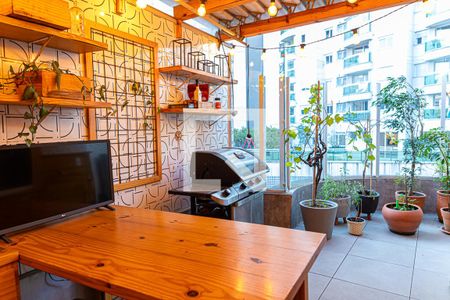 Apartamento à venda com 130m², 1 quarto e sem vagaVaranda gourmet