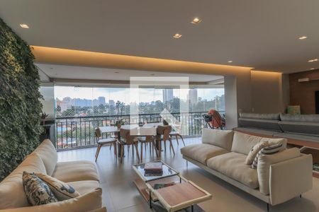 Sala de apartamento à venda com 3 quartos, 155m² em Santo Amaro, São Paulo