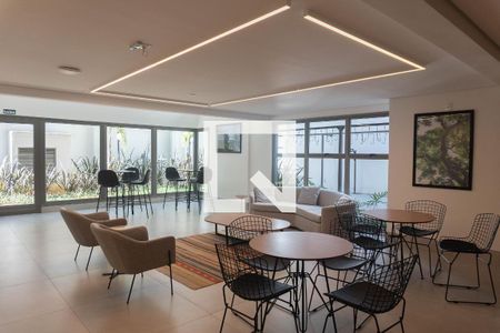 Studio para alugar com 25m², 1 quarto e sem vaga Studio para alugar com 25m², 1 quarto e sem vagaHall de entrada