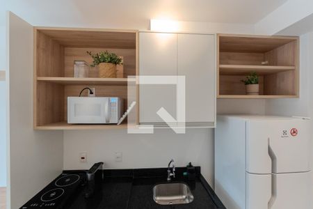 Studio para alugar com 25m², 1 quarto e sem vaga Studio para alugar com 25m², 1 quarto e sem vagaCozinha