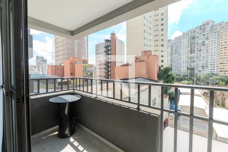 Sacada de kitnet/studio para alugar com 1 quarto, 25m² em Consolação, São Paulo