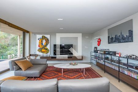 Sala de casa de condomínio à venda com 3 quartos, 490m² em Conde, Nova Lima