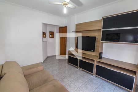 Sala de apartamento para alugar com 1 quarto, 50m² em Boqueirão, Praia Grande