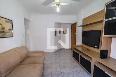 Sala de apartamento para alugar com 1 quarto, 50m² em Boqueirão, Praia Grande