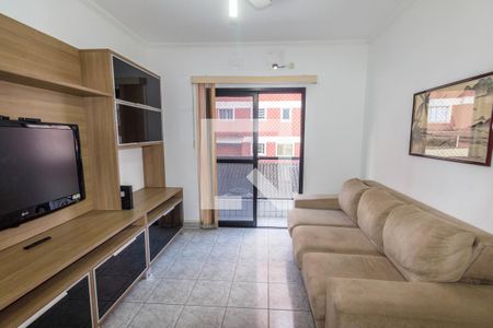 Sala de apartamento para alugar com 1 quarto, 50m² em Boqueirão, Praia Grande