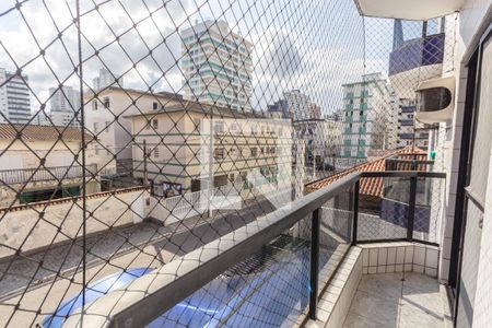 Varanda do Quarto de apartamento para alugar com 1 quarto, 50m² em Boqueirão, Praia Grande
