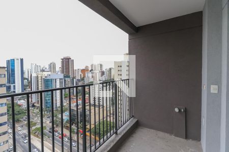 Varanda da Sala de kitnet/studio à venda com 1 quarto, 26m² em Campo Belo, São Paulo
