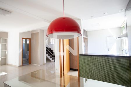 Sala de Jantar de casa de condomínio à venda com 3 quartos, 170m² em Garças, Belo Horizonte