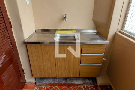 Studio à venda com 40m², 1 quarto e sem vaga Studio à venda com 40m², 1 quarto e sem vagaCozinha e Varanda