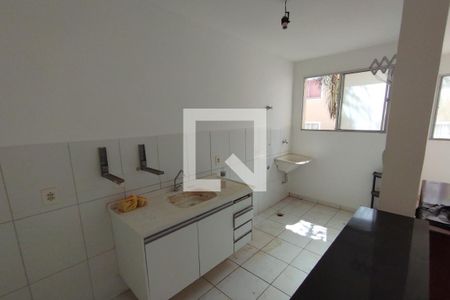 Cozinha de apartamento para alugar com 2 quartos, 45m² em Distrito de Bonfim Paulista, Ribeirão Preto