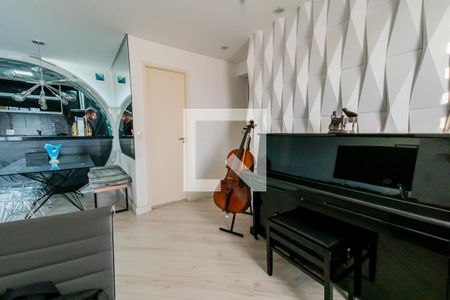 Sala  de apartamento à venda com 2 quartos, 75m² em Vila Helena, Santo André