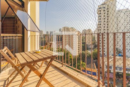 Varanda da Sala de apartamento à venda com 4 quartos, 210m² em Vila Andrade, São Paulo
