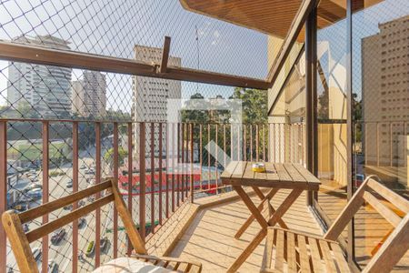 Varanda da Sala de apartamento à venda com 4 quartos, 210m² em Vila Andrade, São Paulo