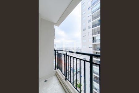 Varanda da Sala de apartamento à venda com 1 quarto, 37m² em Brás, São Paulo