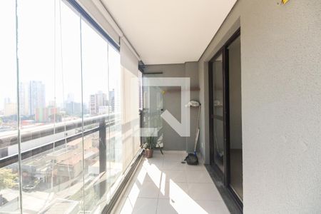 Varanda da sala de apartamento para alugar com 1 quarto, 40m² em Tatuapé, São Paulo