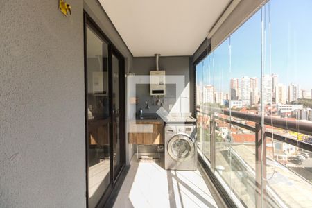 Varanda da sala de apartamento para alugar com 1 quarto, 40m² em Tatuapé, São Paulo