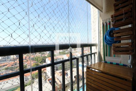 Varanda da Sala de apartamento à venda com 3 quartos, 60m² em Parque Erasmo Assunção, Santo André