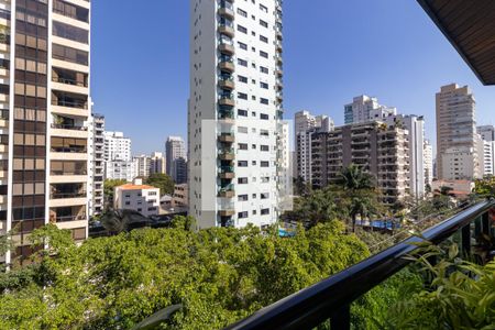 Varanda da Sala 2 de apartamento à venda com 4 quartos, 242m² em Indianópolis, São Paulo