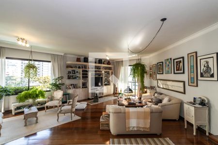 Sala de apartamento à venda com 4 quartos, 242m² em Indianópolis, São Paulo