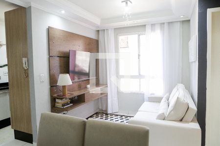 Sala  de apartamento à venda com 2 quartos, 50m² em Vila Camilópolis, Santo André