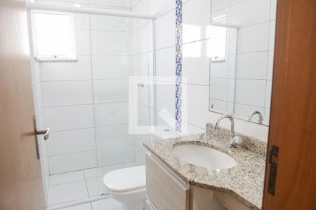Banheiro da Suite de apartamento à venda com 2 quartos, 72m² em Vila Assunção, Santo André