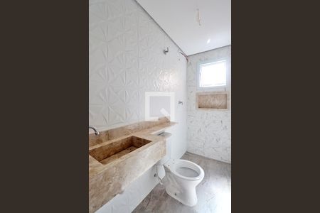 Banheiro do Quarto 1 - Suíte de apartamento para alugar com 2 quartos, 112m² em Santa Maria, Santo André