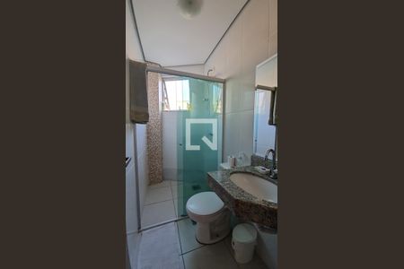 Banheiro da suite de apartamento à venda com 3 quartos, 100m² em Santa Maria, Belo Horizonte