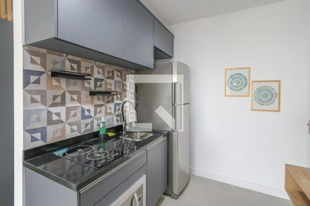 Cozinha de kitnet/studio à venda com 1 quarto, 31m² em Campo Belo, São Paulo