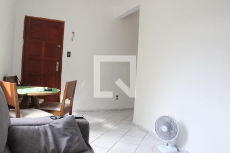 Sala de apartamento para alugar com 1 quarto, 45m² em Vila Valença, São Vicente