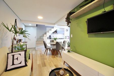 Sala de apartamento à venda com 3 quartos, 115m² em Vila Curuca, Santo André