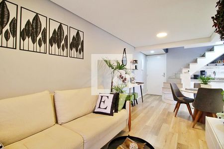 Sala de apartamento à venda com 3 quartos, 115m² em Vila Curuca, Santo André