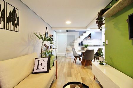 Sala de apartamento à venda com 3 quartos, 115m² em Vila Curuca, Santo André