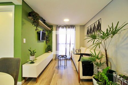Sala de apartamento à venda com 3 quartos, 115m² em Vila Curuca, Santo André
