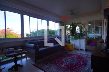 Sala  de apartamento à venda com 3 quartos, 120m² em Petrópolis, Porto Alegre