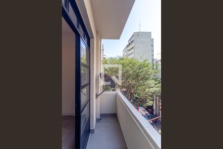Varanda da Sala de apartamento para alugar com 2 quartos, 53m² em Santa Cecilia, São Paulo