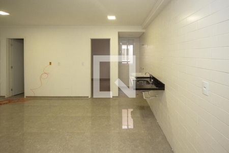Sala e Cozinha de apartamento para alugar com 1 quarto, 35m² em Quinta da Paineira, São Paulo
