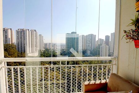 Varanda da Sala de apartamento para alugar com 2 quartos, 57m² em Vila Andrade, São Paulo