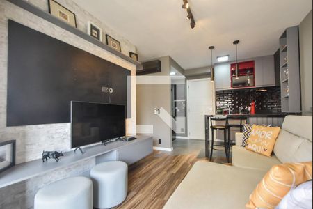 Sala de Estar de apartamento para alugar com 1 quarto, 38m² em Cidade Monções, São Paulo