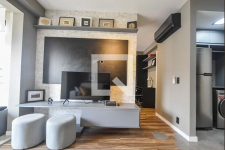 Sala de Estar de apartamento para alugar com 1 quarto, 38m² em Cidade Monções, São Paulo