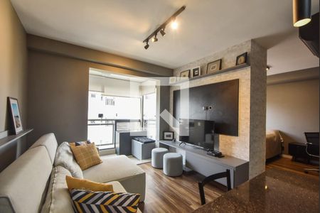 Sala de Estar de apartamento para alugar com 1 quarto, 38m² em Cidade Monções, São Paulo
