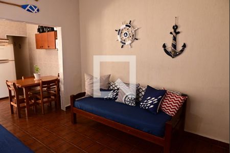 Sala de casa para alugar com 2 quartos, 139m² em Maracanã, Praia Grande