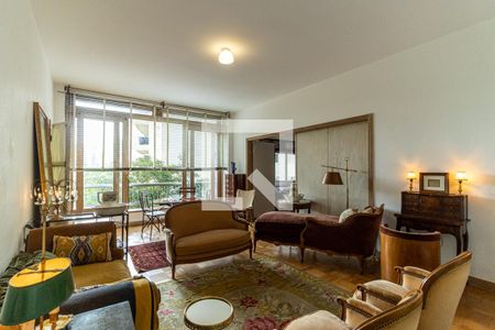 Sala de apartamento à venda com 1 quarto, 100m² em Higienópolis, São Paulo