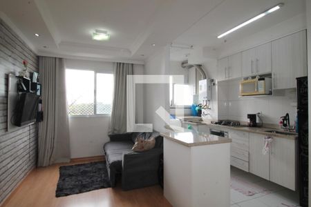 Sala/Cozinha e área de serviço de apartamento à venda com 2 quartos, 49m² em Jardim São Francisco (zona Leste), São Paulo