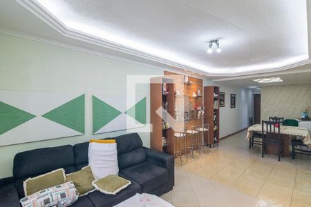 Sala de apartamento à venda com 3 quartos, 104m² em Vila Humaitá, Santo André
