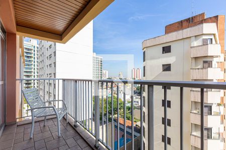Varanda da Sala de apartamento à venda com 4 quartos, 140m² em Vila Bastos, Santo André