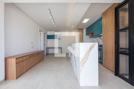 Sala/Cozinha de kitnet/studio para alugar com 1 quarto, 49m² em Pinheiros, São Paulo
