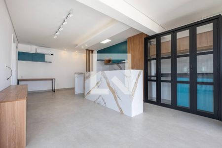 Sala/Cozinha de kitnet/studio para alugar com 1 quarto, 49m² em Pinheiros, São Paulo